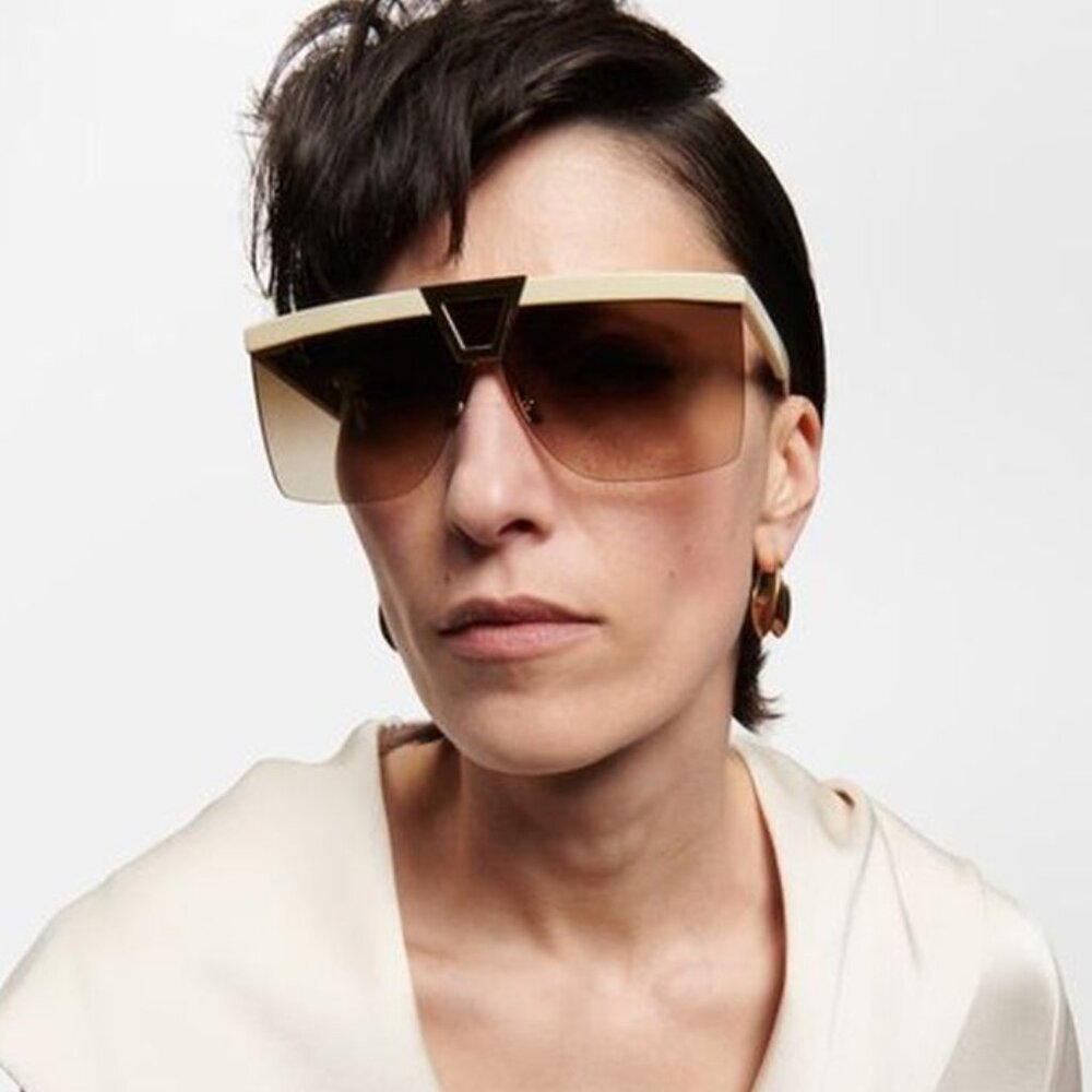 NEW SAINT LAURENT SL537 PALACE 002 SHIELD SUNGLASSES SAINT LAURENT SL 537 002 - Picture 1 of 3